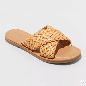 Women's Esmeralda Slide Sandals Tan - Universal Thread™